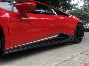 

Z-ART for Lamborghini Huracan carbon fiber side skirts carbon fiber side spoiler for Lamboghini LP610 carbon fiber side lip