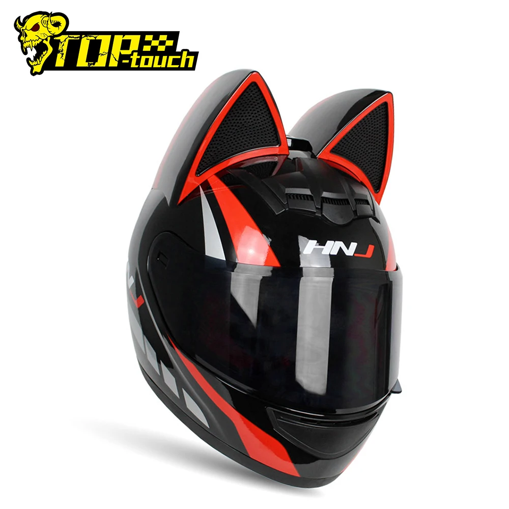 Шлем мотоциклетный HNJ Женский 4 цвета розовый/желтый/черный/белый|motorcycle helmet