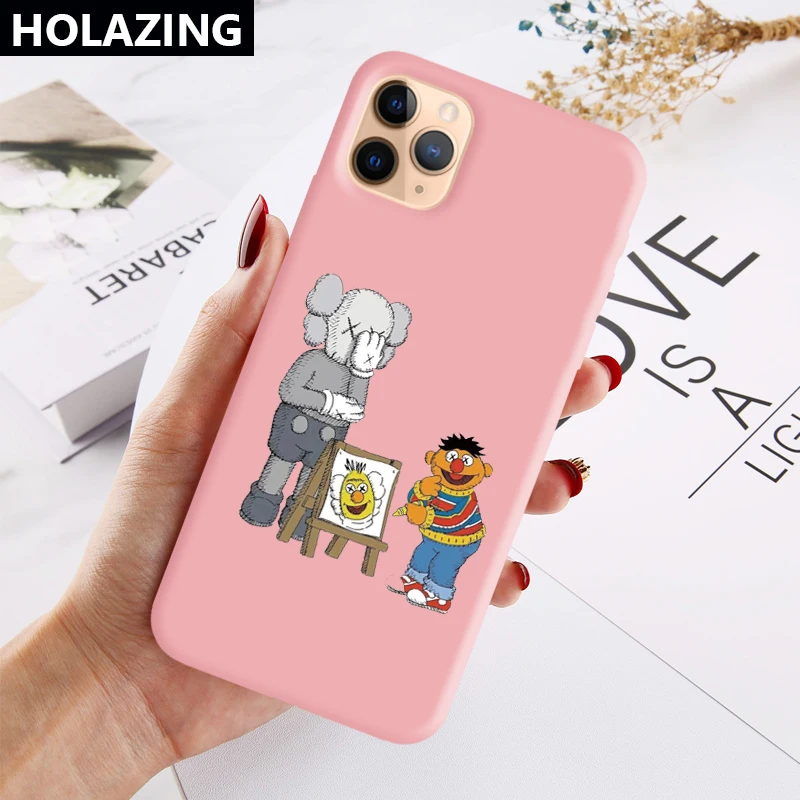Для iPhone 11 Pro XS Max XR X 8 Plus 7 6S Мультфильм Kaw чехол цветной Мягкий силиконовый чехол с защитой от царапин