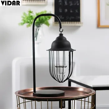 

VIDAR Candlestick Creative Decoration Nordic Hanging Iron Candle Holder Home Creative Dining Table Study Table Lamp