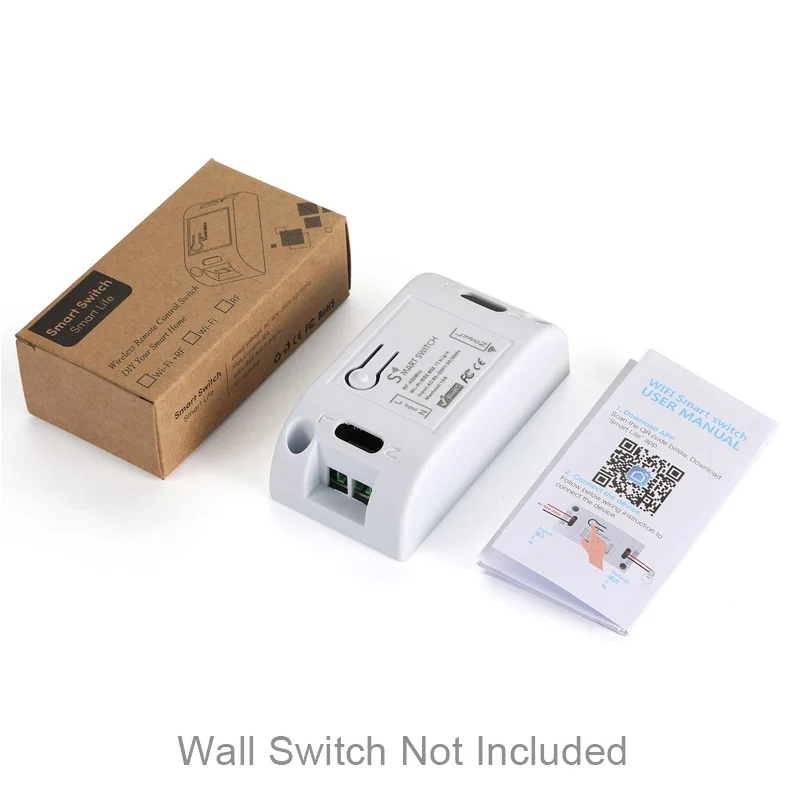 QIACHIP Wifi беспроводной настенный светильник переключатель умный дом 433 мгц радиочастотный пульт дистанционного управления приемник светодиодная лампа переключатель работа с Amazon Alexa DIY - Цвет: 1 Receiver Only