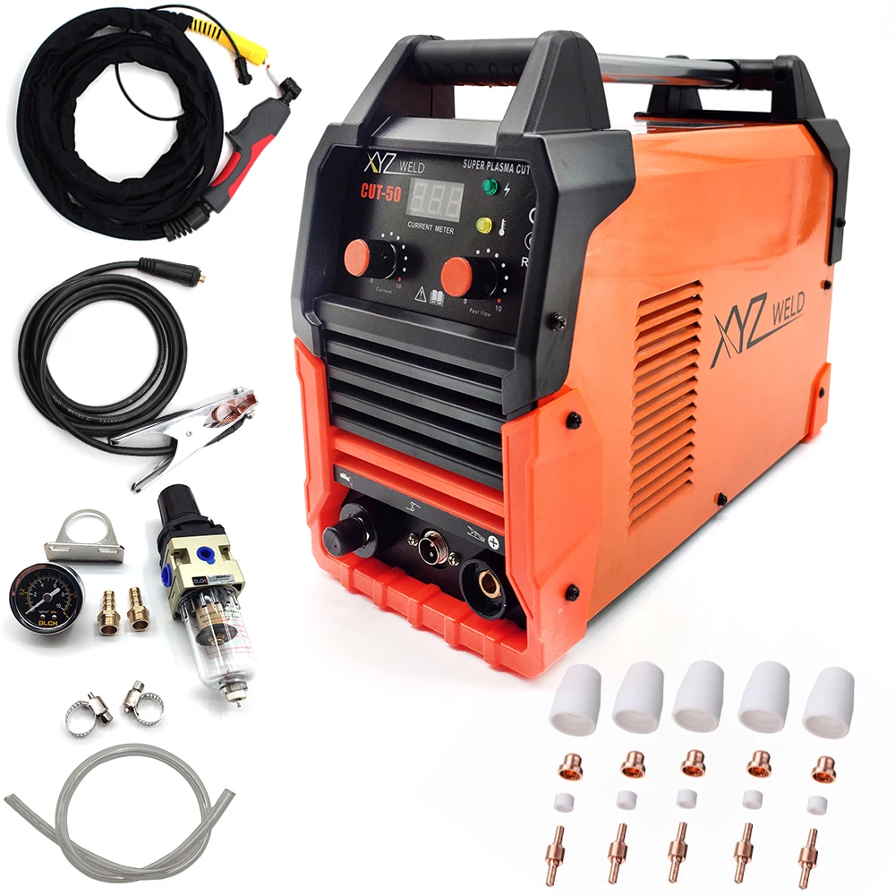 Плазменный резак XYZ WELD IGBT CUT50 50 А 220 В аппарат для воздушно-плазменной резки чистая