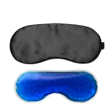 Стиль холодный дышащий ледяной компресс Горячая компресс сна глаза патч ИМИТИРОВАННАЯ шелковая ткань глаз патч лед пакет пижамы защита Ey