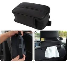 Подвешиваемый нескользящий Универсальный Невидимый тканевый регулируемый ремень на Молнии Пылезащитный компактный держатель для салфеток заднее сиденье автомобиля