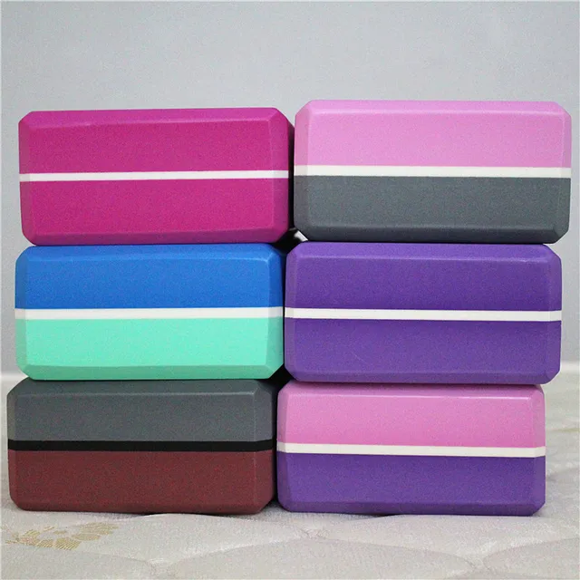 Yoga Block Multi colors Pilates EVA Yoga Brick Gym Foam  Stretching Aid Gym Pilates Yoga Block Exercise Fitness Sport 2