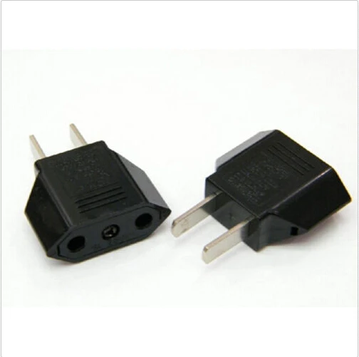 JETTING Universal US To EU Plug USA To Euro Europe Travel White Wall AC Power Charger Outlet Adapter Converter