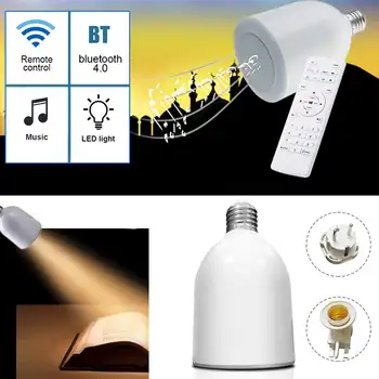 

Quran LED Light Bulb Wireless bluetooth Speaker Remote Control Dimmable E27 Muslim Koran Reciter FM Radio TF MP3 Music Lamp Bulb