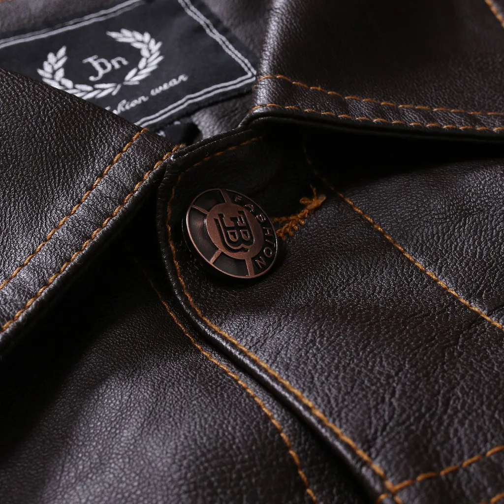 Осенне-зимняя мужская куртка Повседневная однотонная приталенная кожаная куртка с длинными рукавами jaqueta masculino джинсы# y3