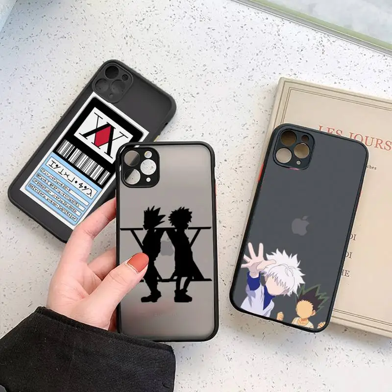 HUNTER x HxH Gon Killua Anime Phone Cases matte transparent For iphone 7 8 11 12 13 plus mini xs xr pro max cover | Мобильные