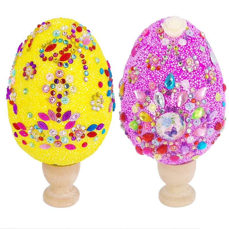 Toys Puzzle-Material Easter-Eggs Crafts Kids Snow-Polymer-Clay DIY Childrens New Diamond