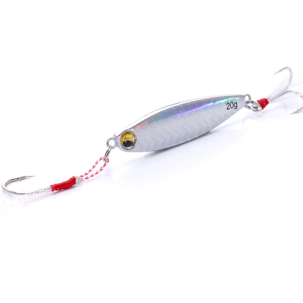 Color E VTAVTA 15g 20g Metal Jigging Lure Vib Ice Fishing Lures Wobblers Artificial Bait For Fish Lure Pike Fishing Spoon Trout Area - Цвет: Color E