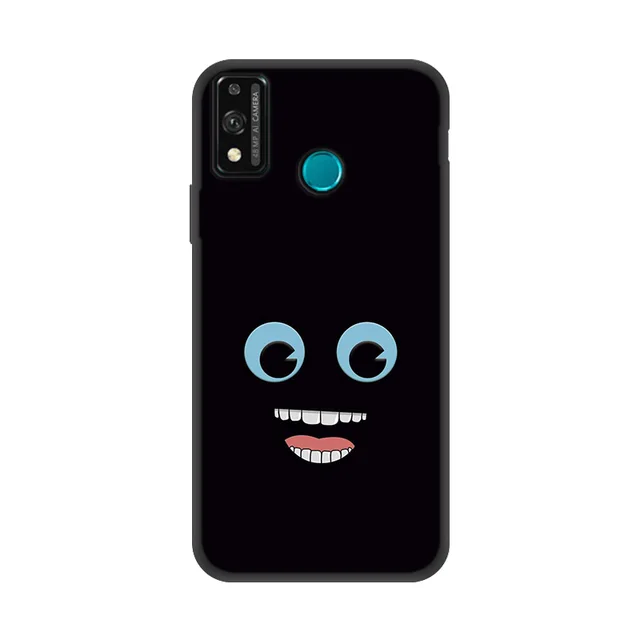 P Smart 2019 2021 Case 3D Funny Face Soft Cover For Huawei P20 P30 P40 Lite P10 Pro Y7 Y6 Prime Y5 2019 Mate 20 Nova 3E Coque X263