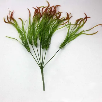 

Artificial Grass Leaf Plants Soft Plastic Fake Lifelike Waterweeds Plant Home Table Vase Decoration DIY Bonsai Accessories