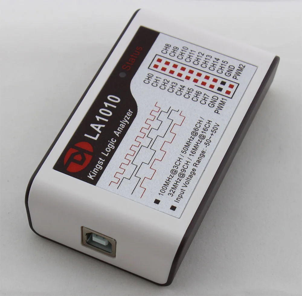 Kingst  LA1010 USB  Logic Analyzer    100M max sample rate,16Channels,10B samples, MCU,ARM,FPGA debug tool english software 3