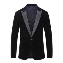 Blazer Jacket Suit Men Designer Casual Single Breasted Stage Jackets Men Leisure Suit Velvet Blazer Men Outwear Plus Size 3XL Blazer Jacket Suit Men Designer Casual Single Breasted Stage Jackets Men Leisure Suit Velvet Blazer Men Outwear Plus Size 3XL