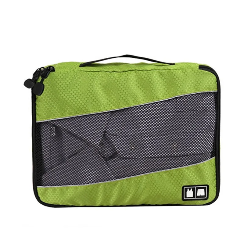3 Pz/set Abbigliamento Imballaggio Cubi Borsa Da Viaggio Per Camicie Pantaloni Borse Per Indumenti Organizzatori Per Bagagli Necessaire - Foto 5
