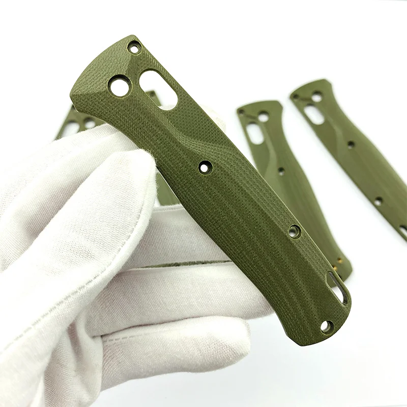 1 Pair Custom Crossfade G10 Folding Knife Handle Scales Grip Patch for Bugout 535 Butterfly Knives DIY Make Accessories Parts