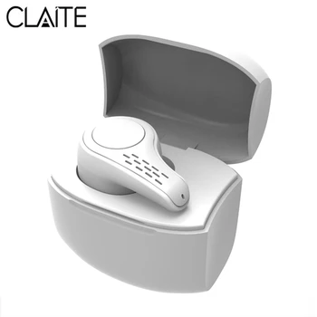 

CLAITE TWS Wireless bluetooth Earphone Button Control Single Ear Earbuds Ambition Noise Cancelling Auto Pairing Headset with Mic
