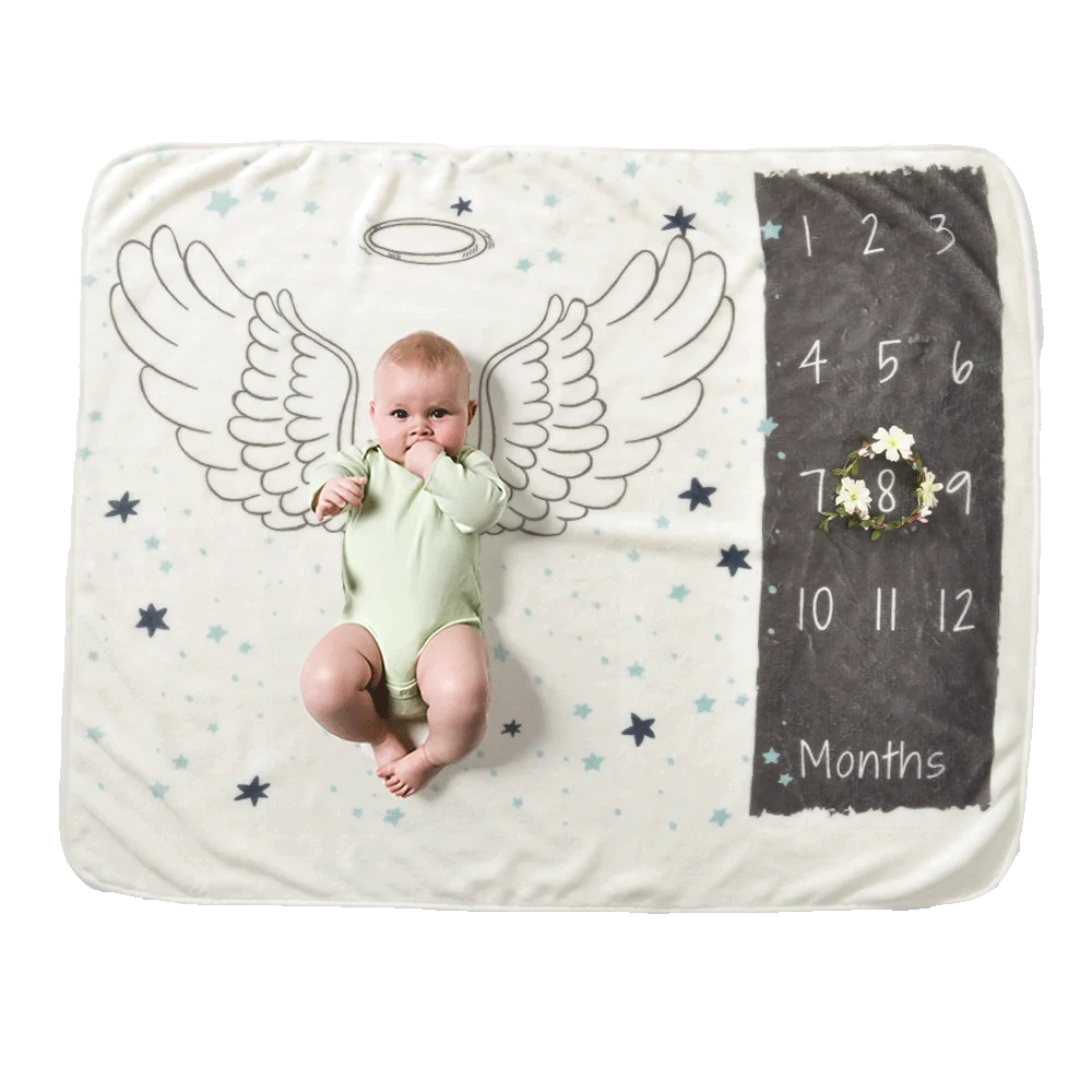 

Do ke xin Baby Milestone Blanket Newborns Photography Blanket Baby Milestone Blanket