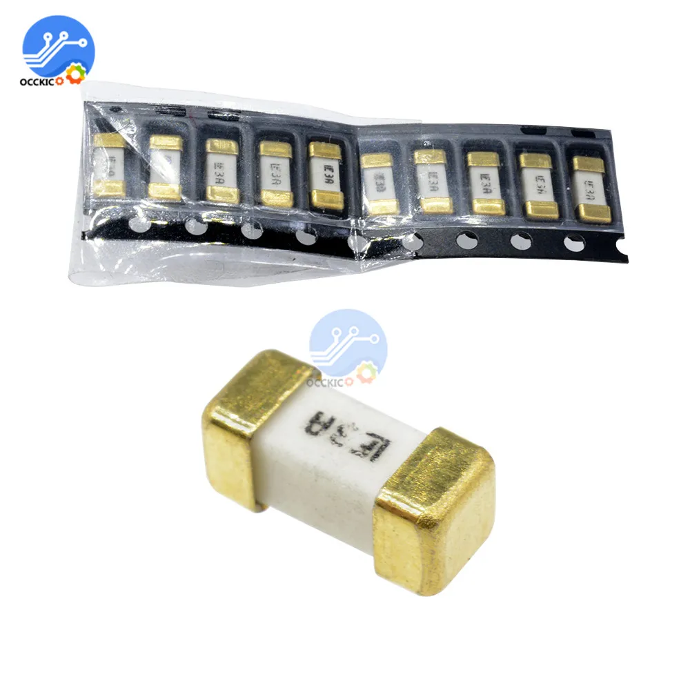 10PCS Littelfuse Fast Acting SMD SMT 1808 125V 3A Surface Mount Fuse
