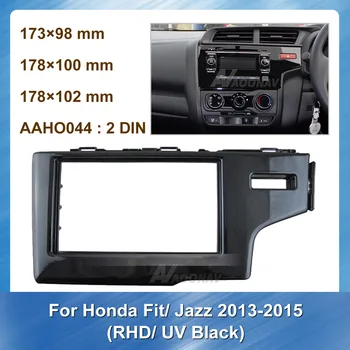

Car Radio GPS Navigation Fascia for Honda Fit Jazz 2013 2014 2015 RHD UV Black Car Auto Adapter Stereo Tract Mount DVD player