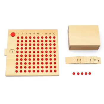 

Montessori Mathematics Multiplication Division Board Math Plate Teaching Early Learning Educational Toys For Kids