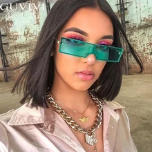 Для женщин прямоугольные солнцезащитные очки Мода Брендовая дизайнерская обувь модных черный, красный прозрачные линзы для пикантные женские очки ретро UV400 Oculos De Sol masculino