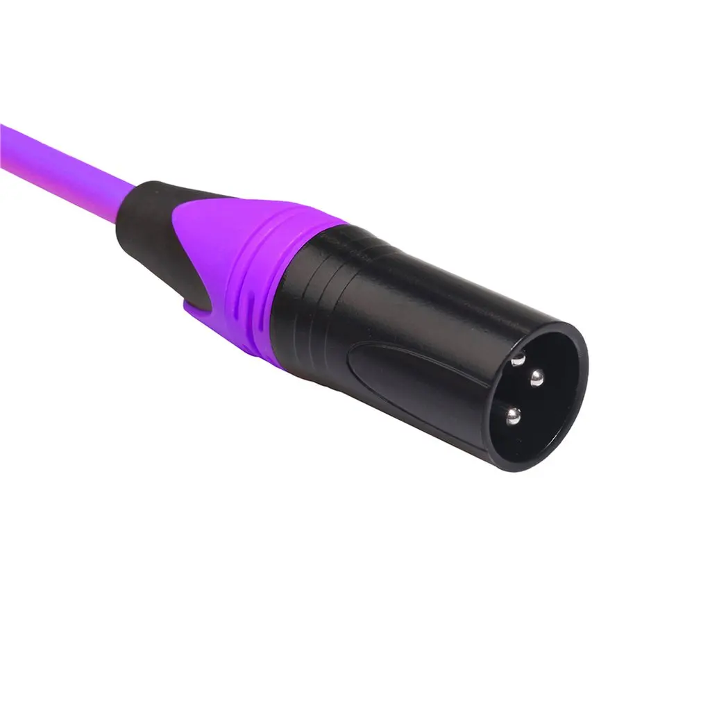 3 Pin OFC XLR кабель папа-мама M/F аудио кабель для микрофонного микшера 3 фута 1,5 м-10 м фиолетовый