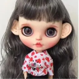 Blyth девушка Подгонянная кукла NO.20190426-3 - Цвет: with bangs nude doll