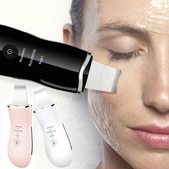 

Ultrasonic Facial Scrubber Ion Deep Face Skin Cleaning Peeling Rechargeable Skin Care Device Professional Home Beauty Instrument