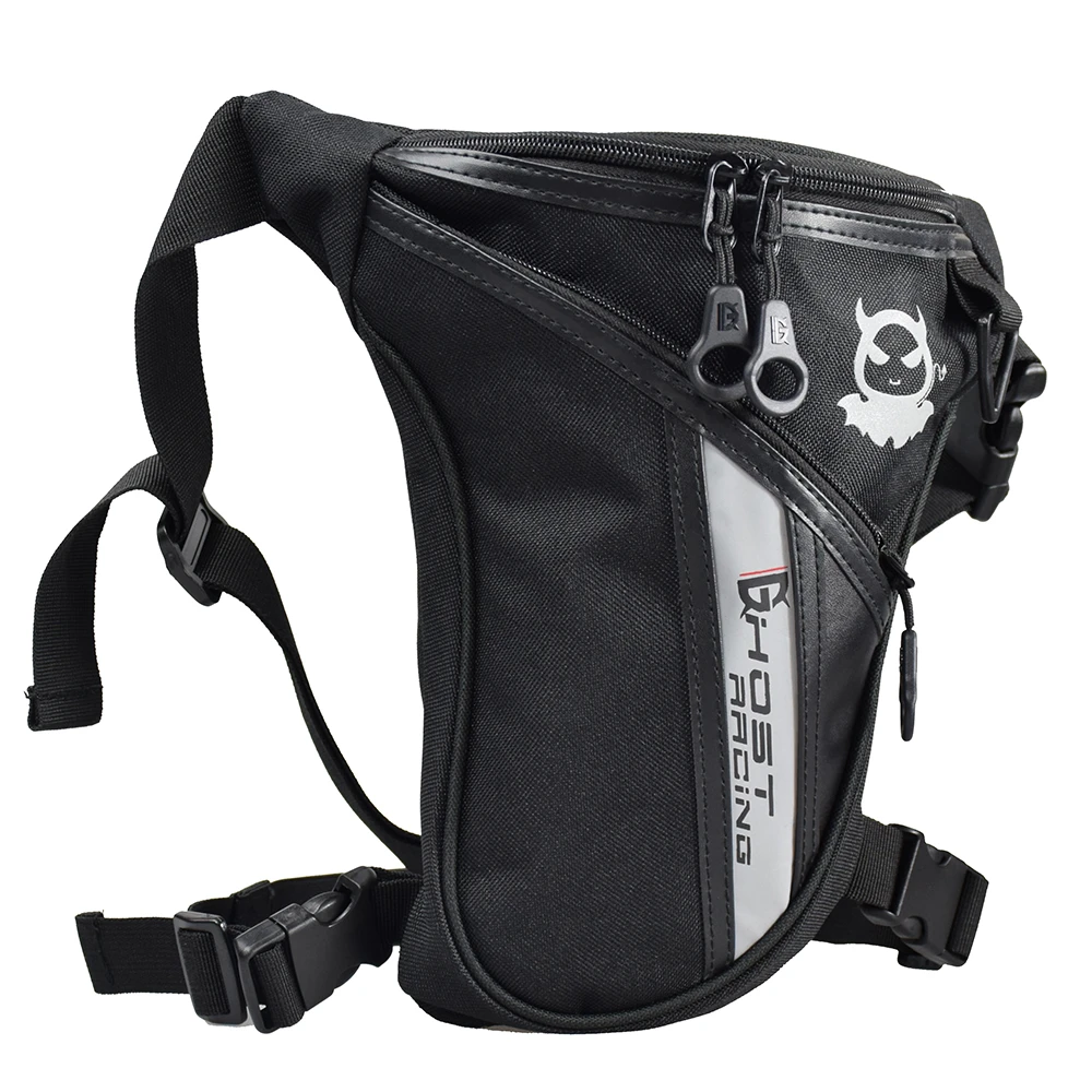 

GHOST RACIN Motorcycle Leg Bag Waist Pack Motocross Racing Oxford Cloth Riding Travel Large Capacity Wear-resistant Cell Phone