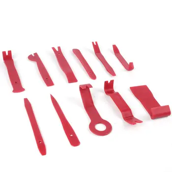 

11pcs/set Car Cd Audio Red Disassembly Tool Set Of 11 Audio Tool Seesaw Interior Control Disassembly Tool for Car Repair Tool