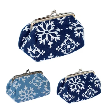 

Fashion Vintage Ethnic Cotton Printing Mini Wallet Women Coin Purses Children Coin Wallet For Girls Key Small Wallets