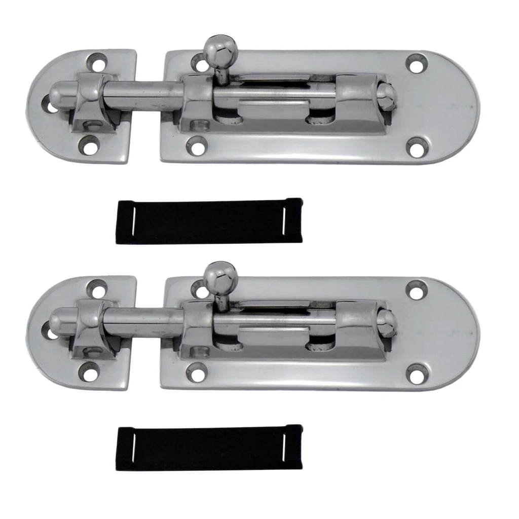 2 Pieces Stainless Steel Boat Locker Latch Door Lock Heavy Duty Barrel Bolt