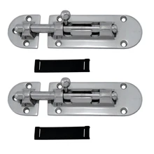 2 Pieces Stainless Steel Boat Locker Latch Door Lock Heavy Duty Barrel Bolt