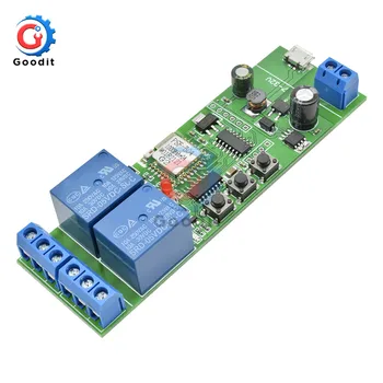 

Smart Wifi Switch Self-Locking Wireless Relay Module 2CH USB DC 5-32V Wireless Switch Timer Phone Remote Control For Smart Home