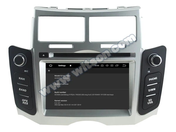6," Android 9,0 OS автомобильный DVD Мультимедиа gps радио для Toyota Yaris 2005-2013 Toyota Vitz 2005-2013 Toyota Belta 2005-2013(XP90