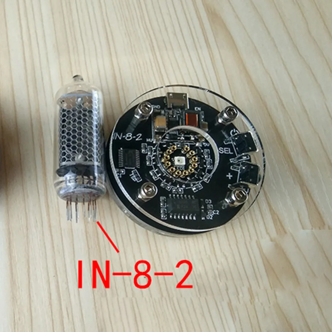 DIY свечение трубки Часы База один цифровой свечение трубки часы для Советского Союза свечение трубки в-8-2(без свечения трубки) обучающая игрушка для ребенка