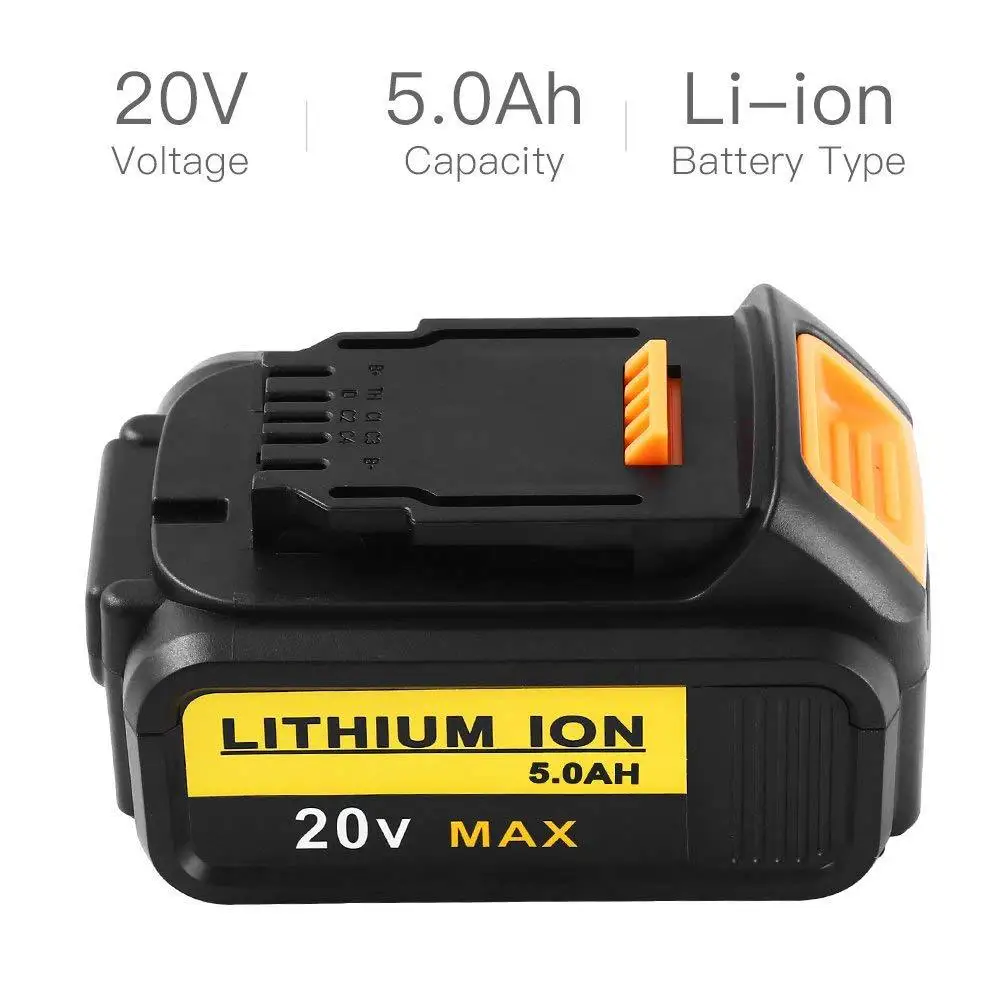 20V 4000 mAh/5000 mah для Dewalt DCB200 литий-ионная аккумуляторная батарея 20V MAX Замена для DeWalt DCB205 DCB201 DCB203 мощность