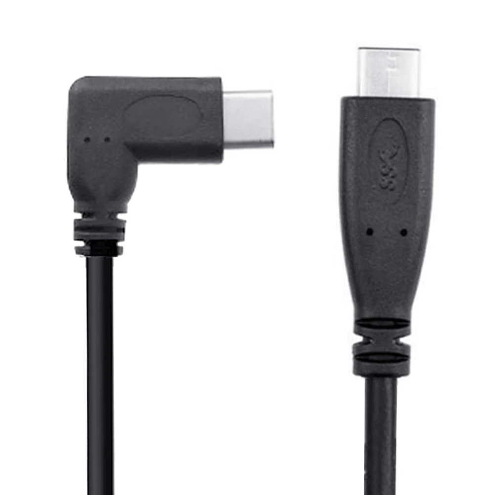 0,3/0,5/1/2 m USB C Локоть "папа" в USB C Male Быстрый кабель синхронизации для зарядки