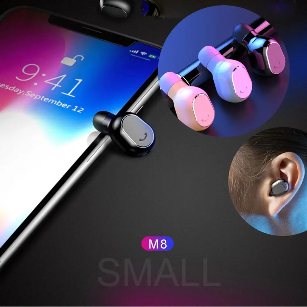 Беспроводные Bluetooth наушники-вкладыши с шумоподавлением мини-наушники-вкладыши
