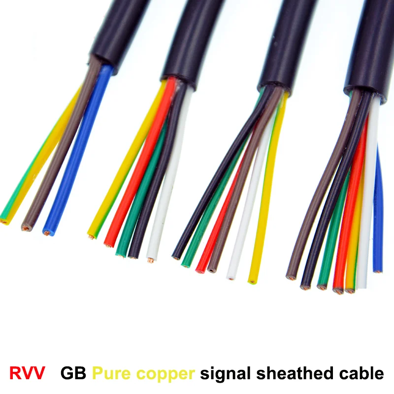 GB power signal control sheathed cable 5 cores RVV 5*0.2 mm2 (100 meters per roll) | Обустройство дома