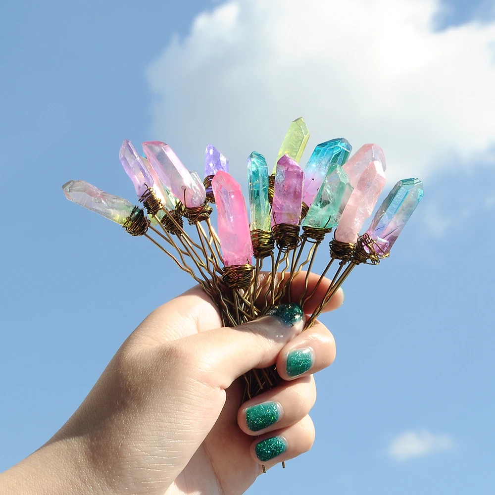 Необработанная свадебная тиара заколки для волос начальной свадьбы заколка