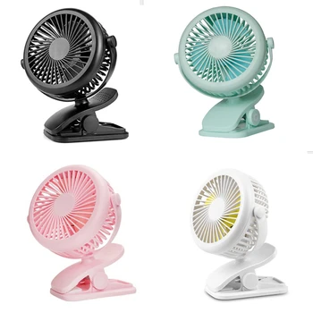 

New Usb 5V 5W Home Appliances Portable Usb Charging Fan With Clip For Bedside Baby Stroller