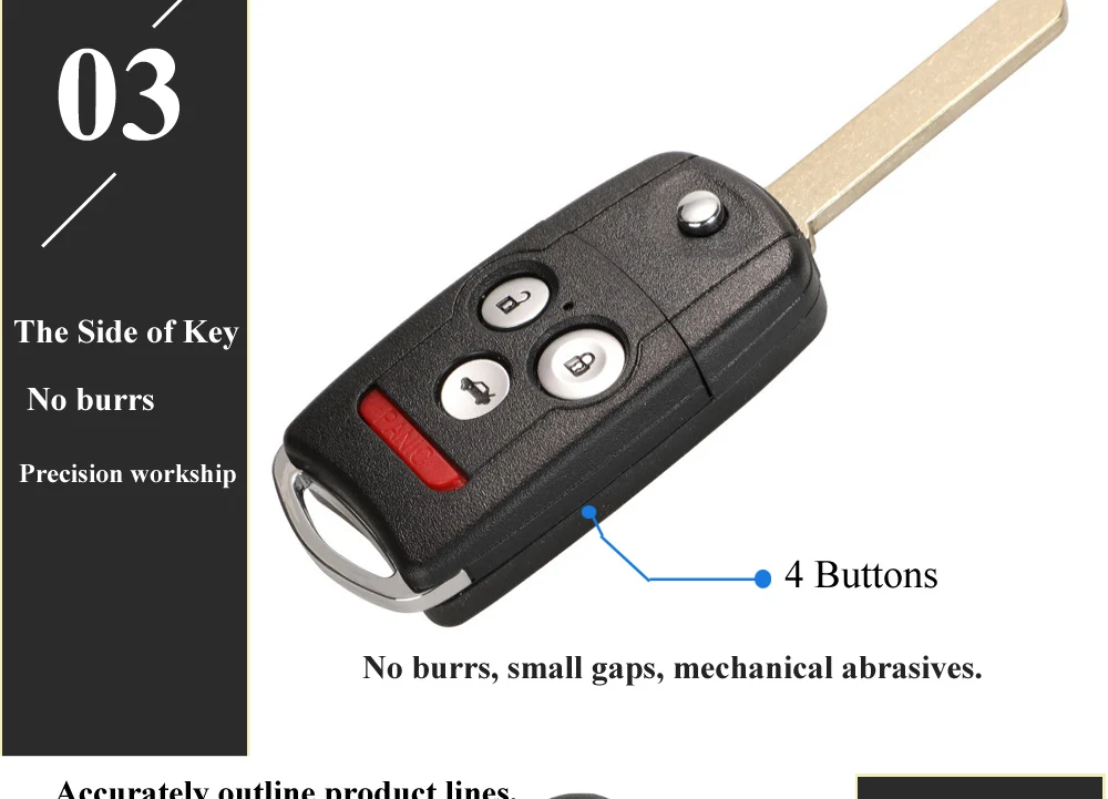 Keyforkess 2/3/4 Bottoni Auto di Vibrazione A Distanza Chiave Borsette Fob Fit per Honda Acura Civic Accord Jazz CRV HRV chiave di Custodia di Ricambio 14 Keyforkess 2/3/4 Bottoni Auto di Vibrazione A Distanza Chiave Borsette Fob Fit per Honda Acura Civic Accord Jazz CRV HRV chiave di Custodia di Ricambio - H516304c3111c40f58b88f0e15f8cdb85n