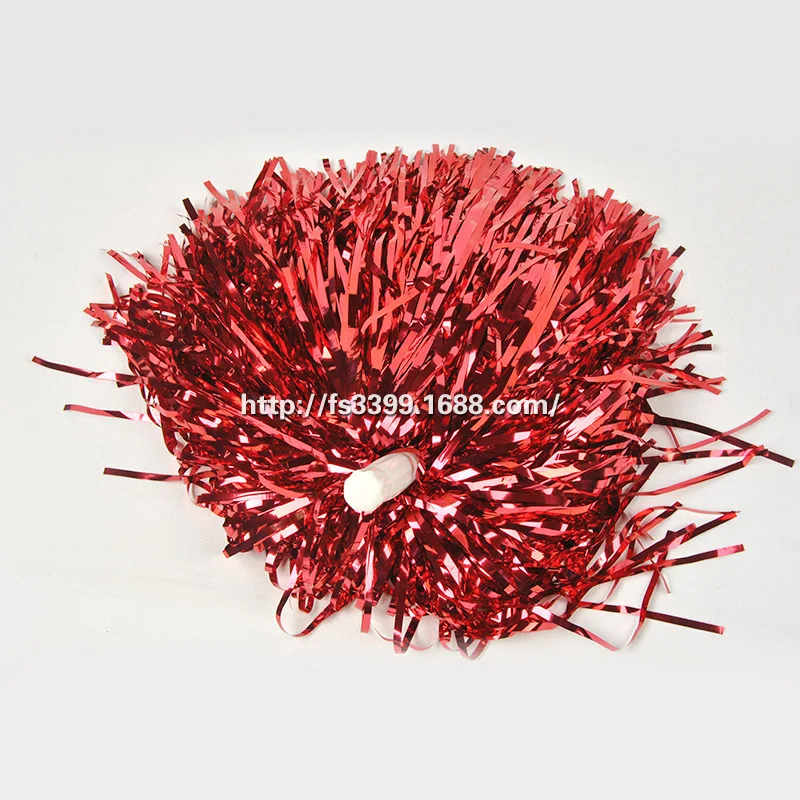 100g Large Straight Handle Pet Cheerleading Bouquet Cheerleading Handed Flower Colorful Ball Come on Props