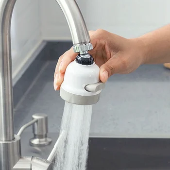 

360 Degree Swivel Head Waters Purifier Faucet Aerator Kitchen Bathroom Booster Filter Faucet Filter Diffuser Water Saving Tap