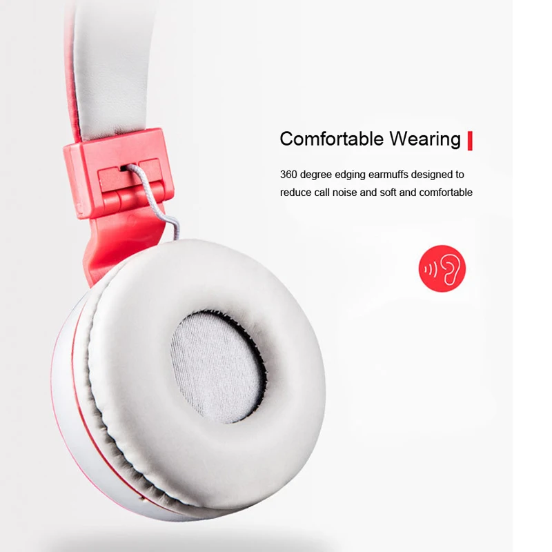 Беспроводные стереонаушники Bluetooth с супербасами гарнитура AUX sd карта