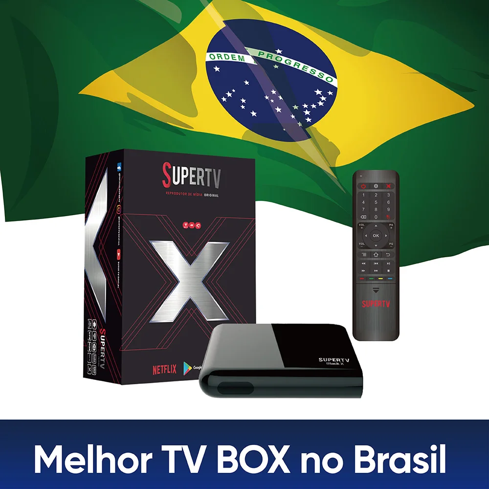 ТВ-приставка Super tv Black X Spports TV Apk кинотеатр Brasil Android супер лучшая Бразилия