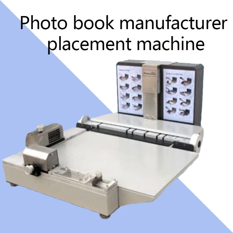 PMS18A Photo Book Maker SMT встроенный фотоальбом переплет машина 12 дюймов+ ручная машина для сгибания бумаги и перфоратор
